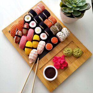 Crochet pattern Sushi set